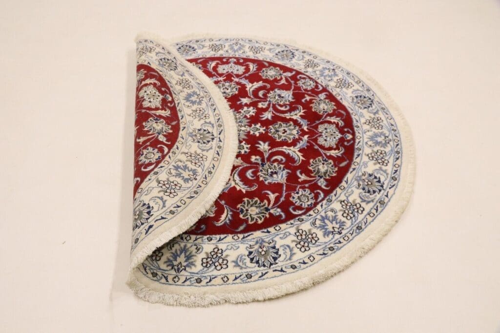 wunderschoner-orientteppich-150-x-150-cm-300000-knoten-m-90-1-3 Perserteppich Nain 150 x 150 cm Schurwolle handgeknüpft