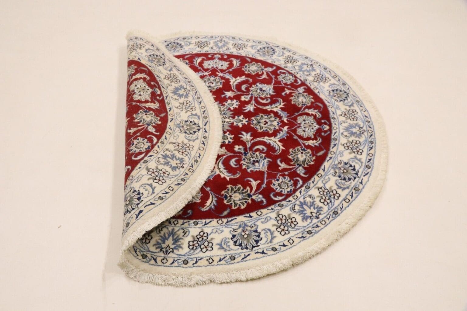 wunderschoner-orientteppich-150-x-150-cm-300000-knoten-m-90-1-3 Perserteppich Nain 150 x 150 cm Schurwolle handgeknüpft