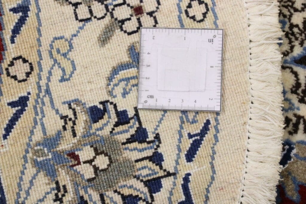 wunderschoner-orientteppich-150-x-150-cm-300000-knoten-m-90-1-4 Perserteppich Nain 150 x 150 cm Schurwolle handgeknüpft
