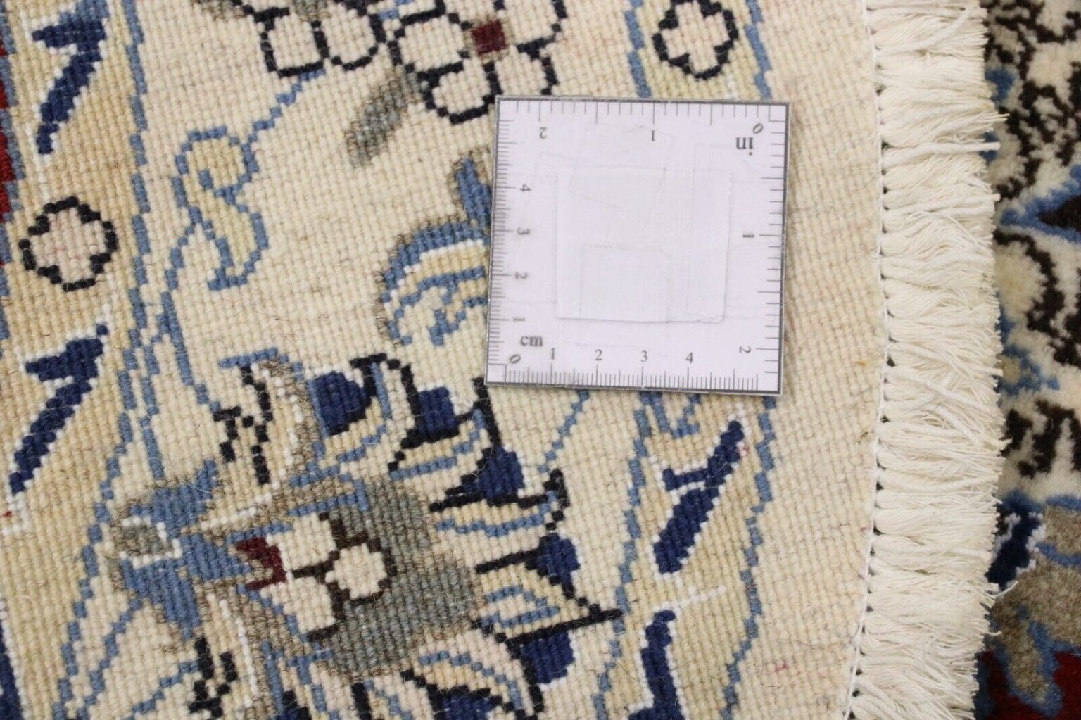 wunderschoner-orientteppich-150-x-150-cm-300000-knoten-m-90-1-4 Perserteppich Nain 150 x 150 cm Schurwolle handgeknüpft