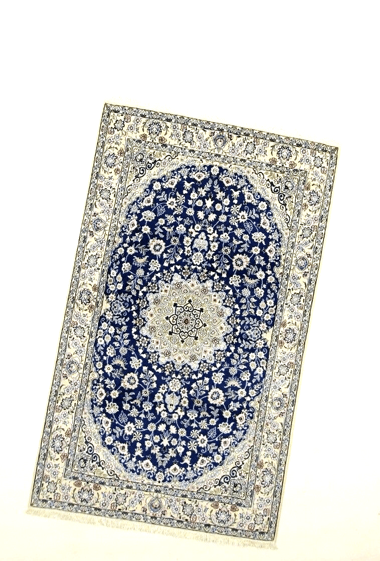 Perserteppich Nain 216 x 134 cm Wolle handgeknüpft