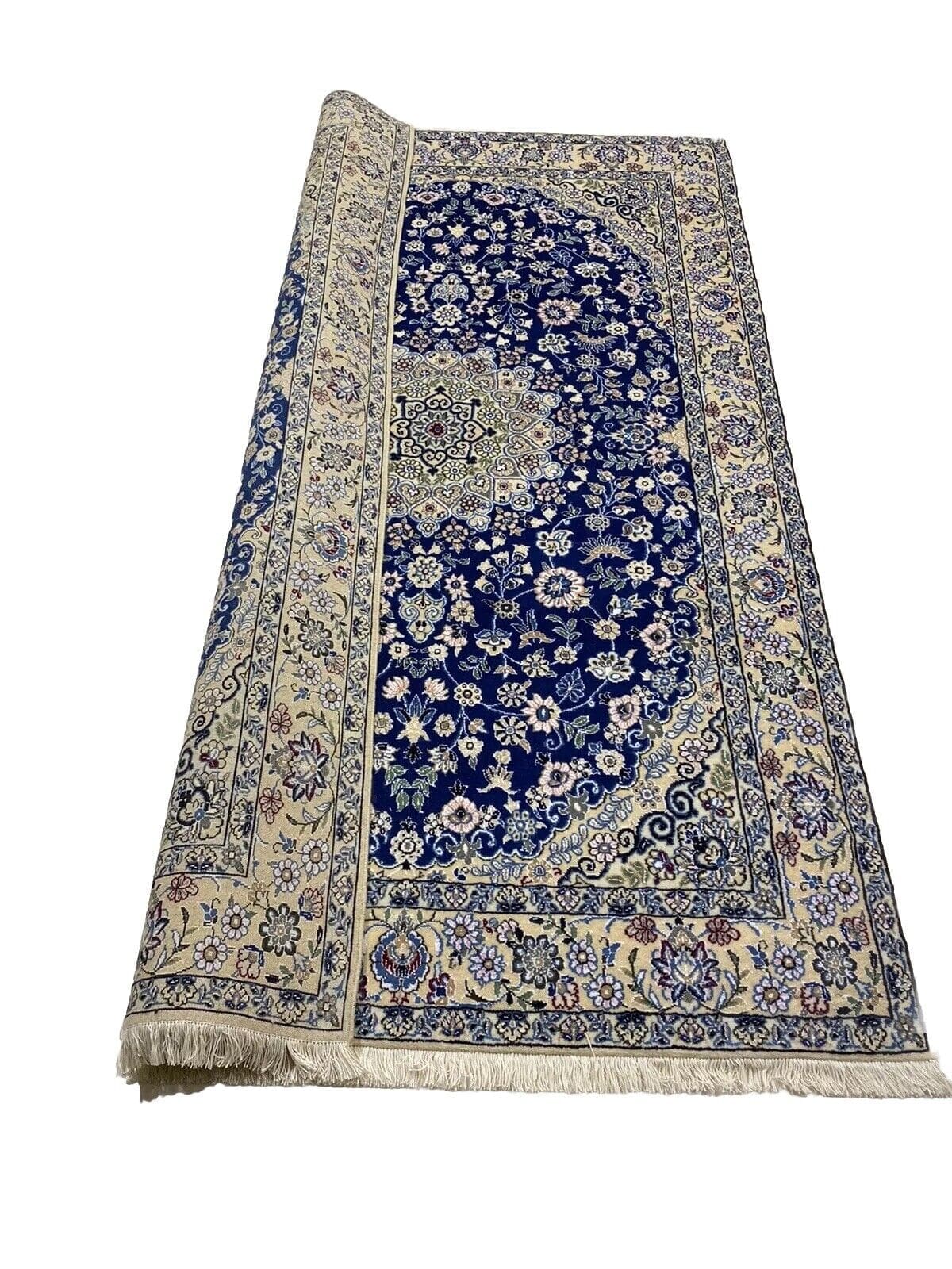 Perserteppich Nain 216 x 134 cm Wolle handgeknüpft