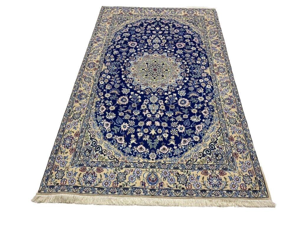 Perserteppich Nain 216 x 134 cm Wolle handgeknüpft