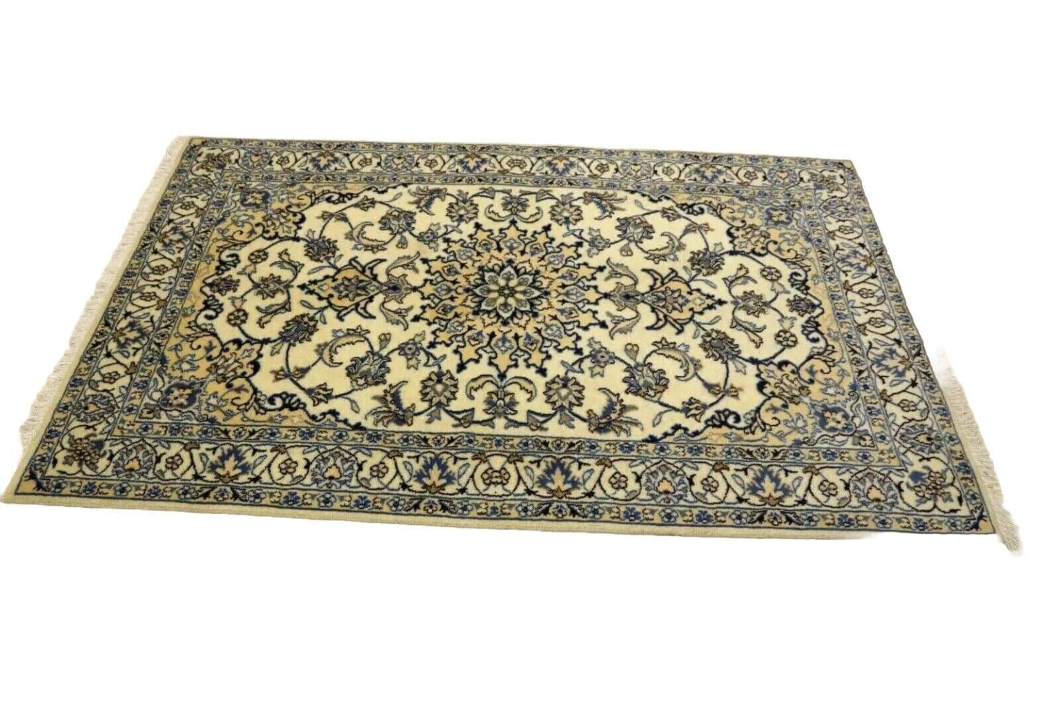 Perserteppich Nain 203 x 125 cm Wolle handgeknüpft