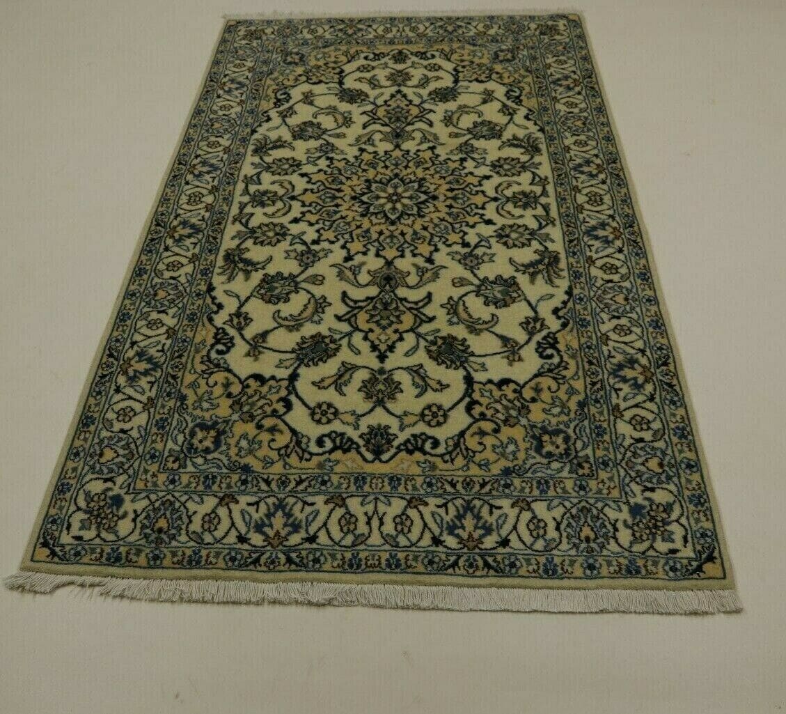 Perserteppich Nain 203 x 125 cm Wolle handgeknüpft