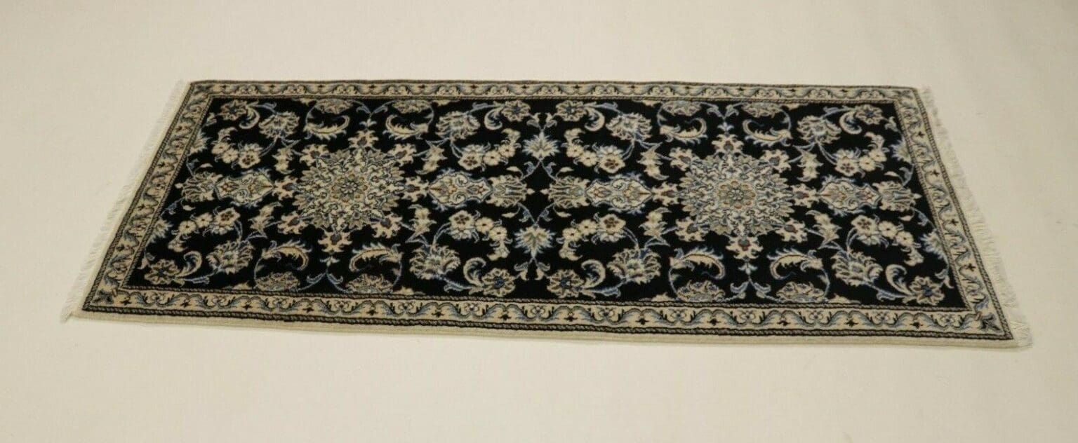 Perserteppich Nain 197 x 72 cm Wolle handgeknüpft