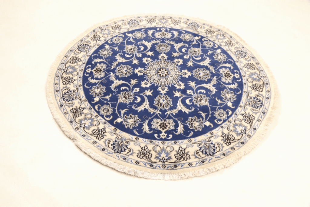 wunderschoner-orientteppich-super-nain-150x150-cm-ca-300000-knoten-m-1-1 Perserteppich Nain 150 x 150 cm Wolle handgeknüpft