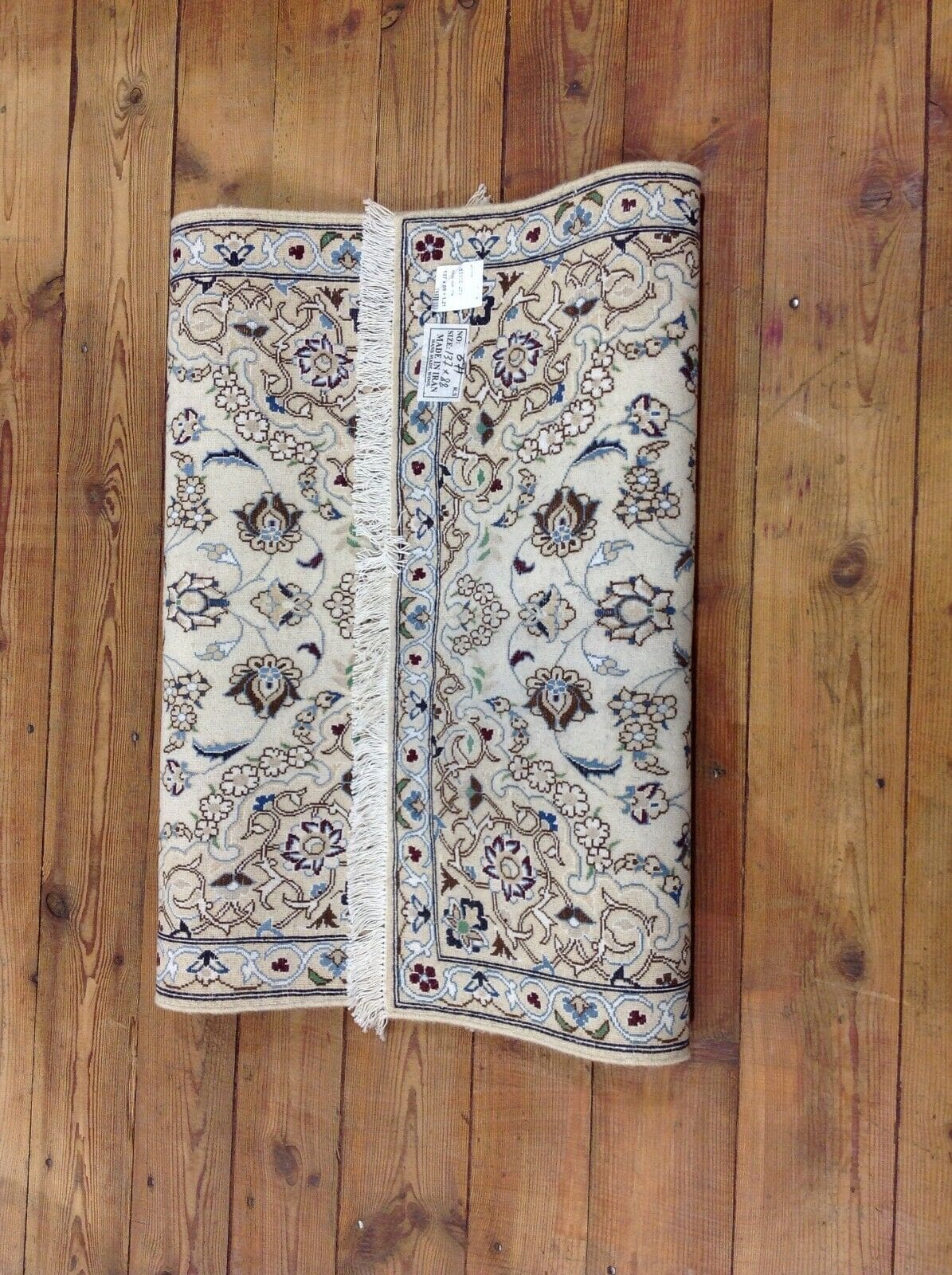 Perserteppich Nain 137 x 88 cm Wolle handgeknüpft