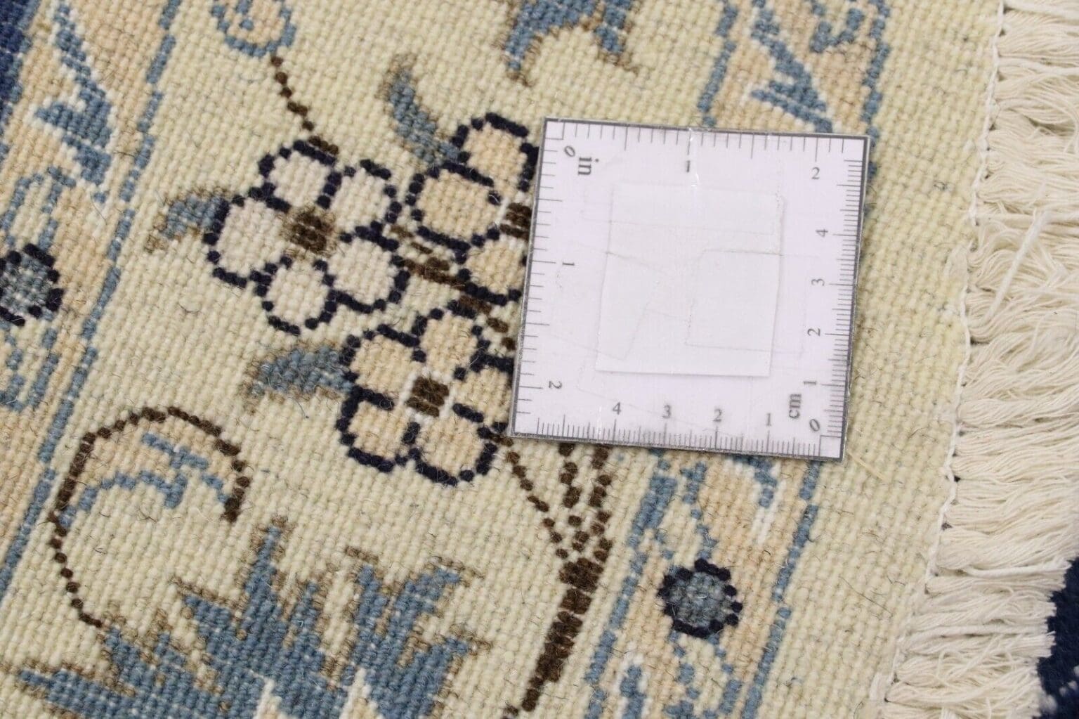 wunderschoner-orientteppich-super-nain-150x150-cm-ca-300000-knoten-m-1-3 Perserteppich Nain 150 x 150 cm Wolle handgeknüpft