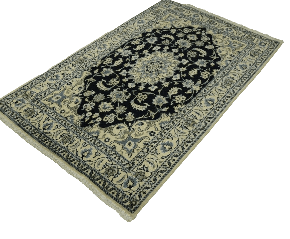 Perserteppich Super Nain 244 x 160 cm Wolle handgeknüpft