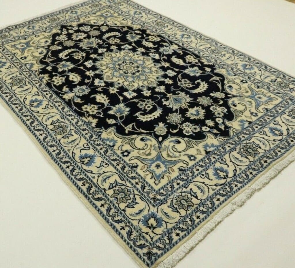 Perserteppich Super Nain 244 x 160 cm Wolle handgeknüpft