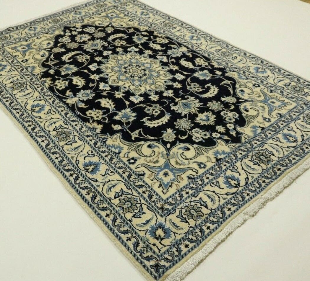 Perserteppich Super Nain 244 x 160 cm Wolle handgeknüpft