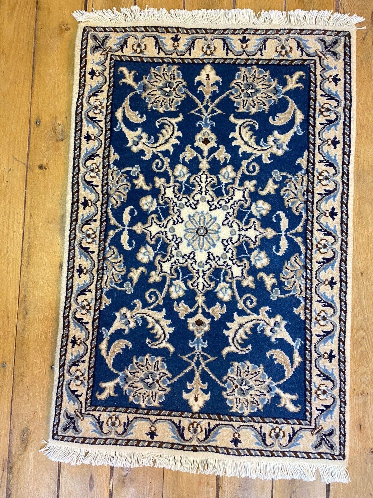 Perserteppich Persien 90 x 60 cm Wolle handgeknüpft