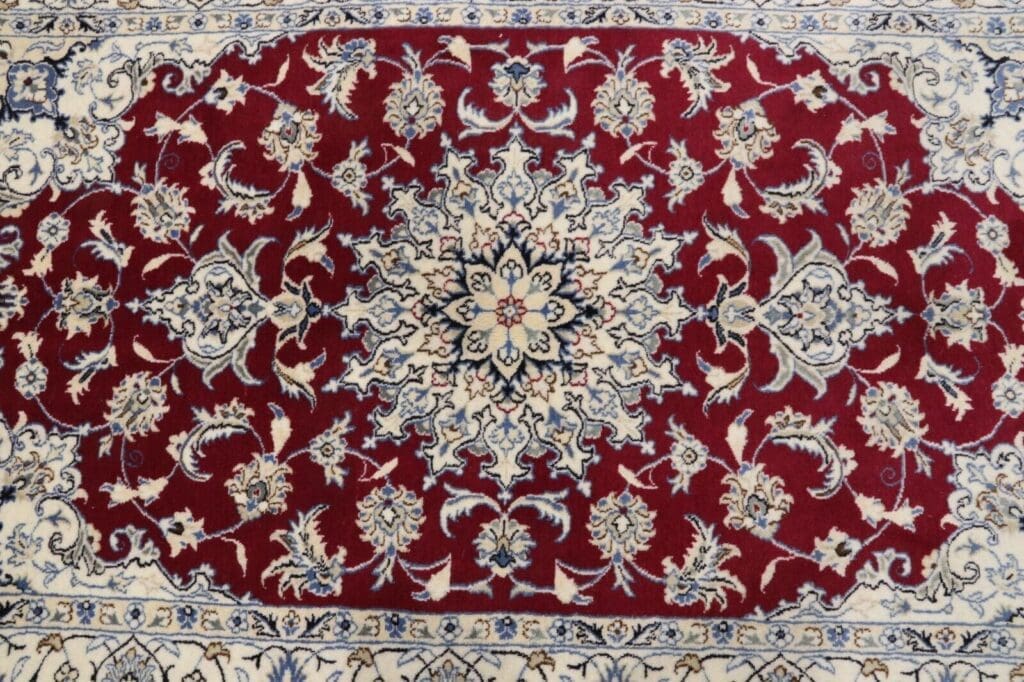 Perserteppich Nain 200 x 120 cm Schurwolle handgeknüpft
