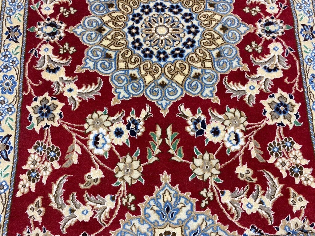 Perserteppich Nain 203 x 81 cm Wolle handgeknüpft