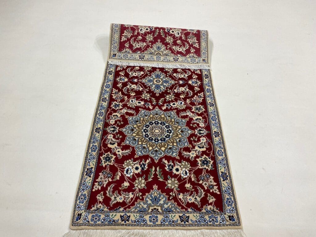 Perserteppich Nain 203 x 81 cm Wolle handgeknüpft