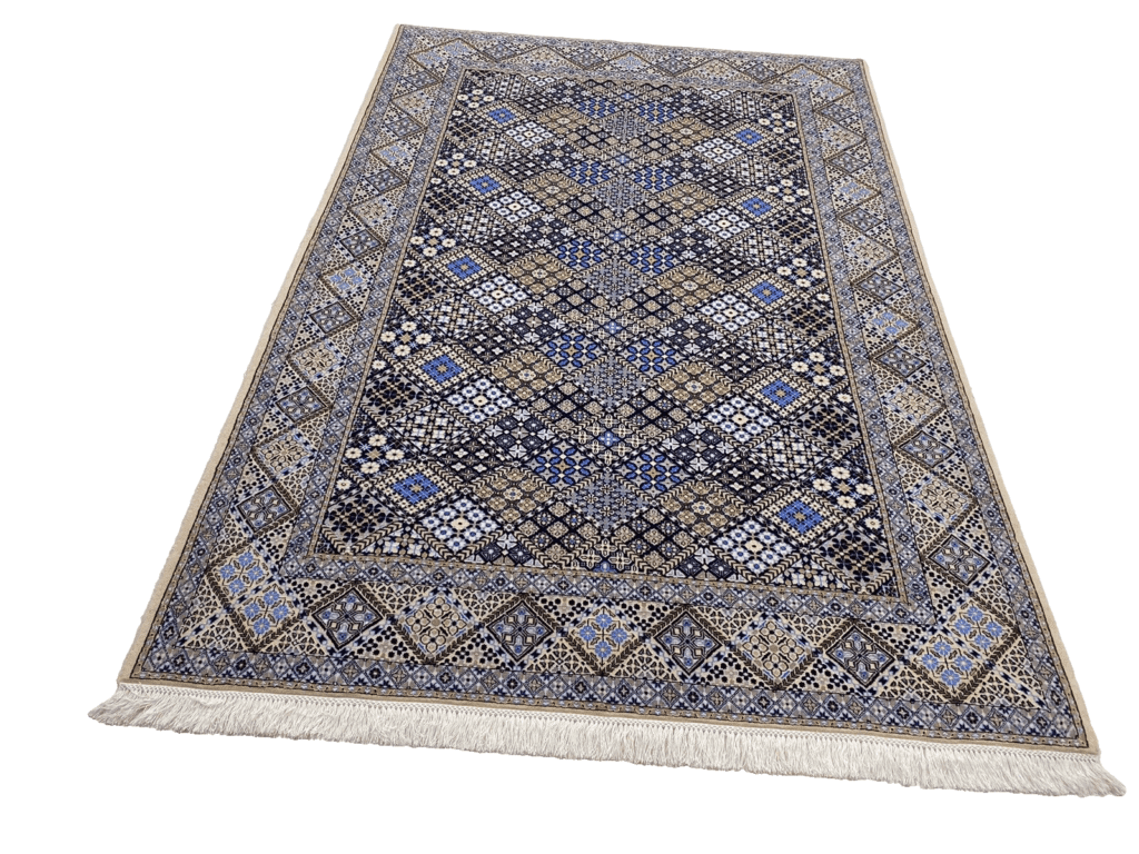 Perserteppich Nain 235 x 157 cm Korkwolle handgeknüpft