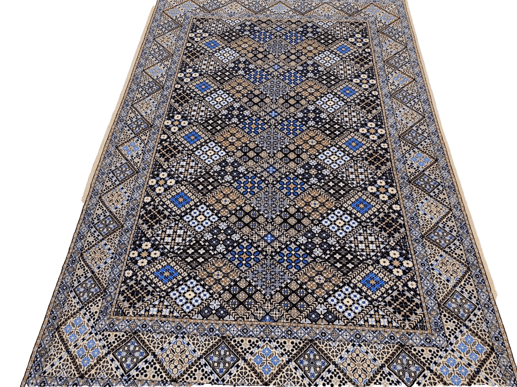 Perserteppich Nain 235 x 157 cm Korkwolle handgeknüpft