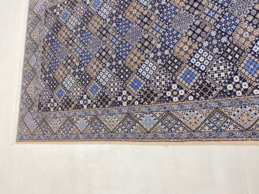 Perserteppich Nain 235 x 157 cm Korkwolle handgeknüpft