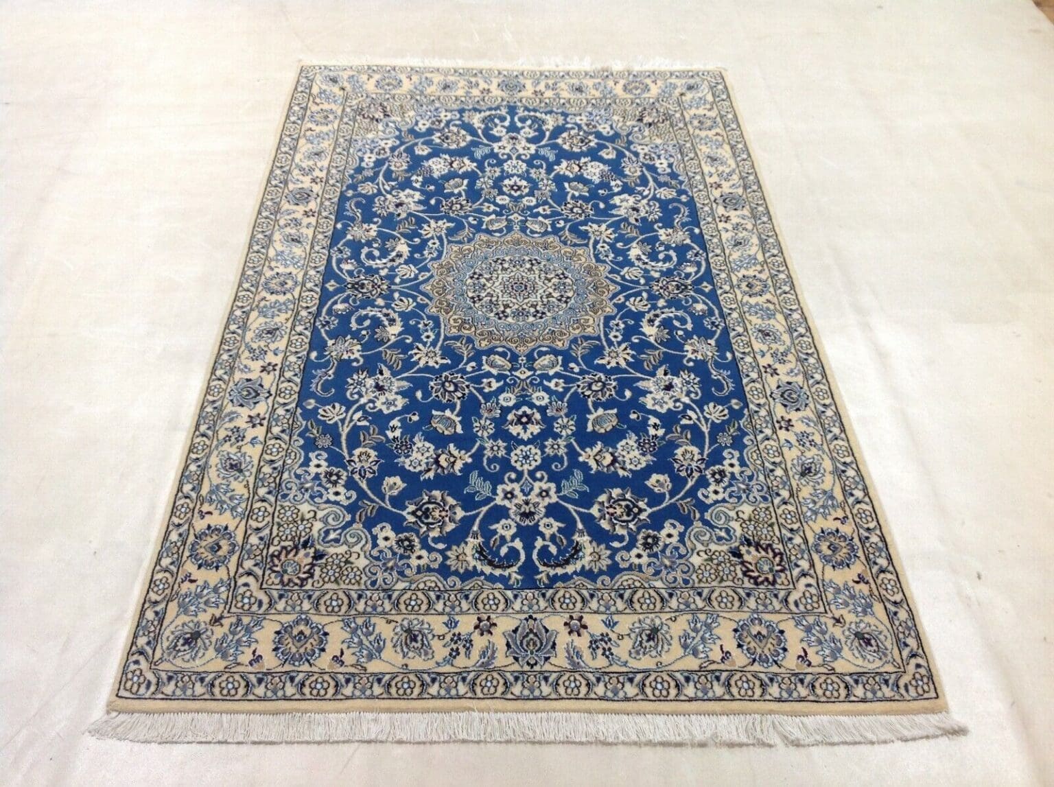 Perserteppich Nain 213 x 131 cm Wolle handgeknüpft