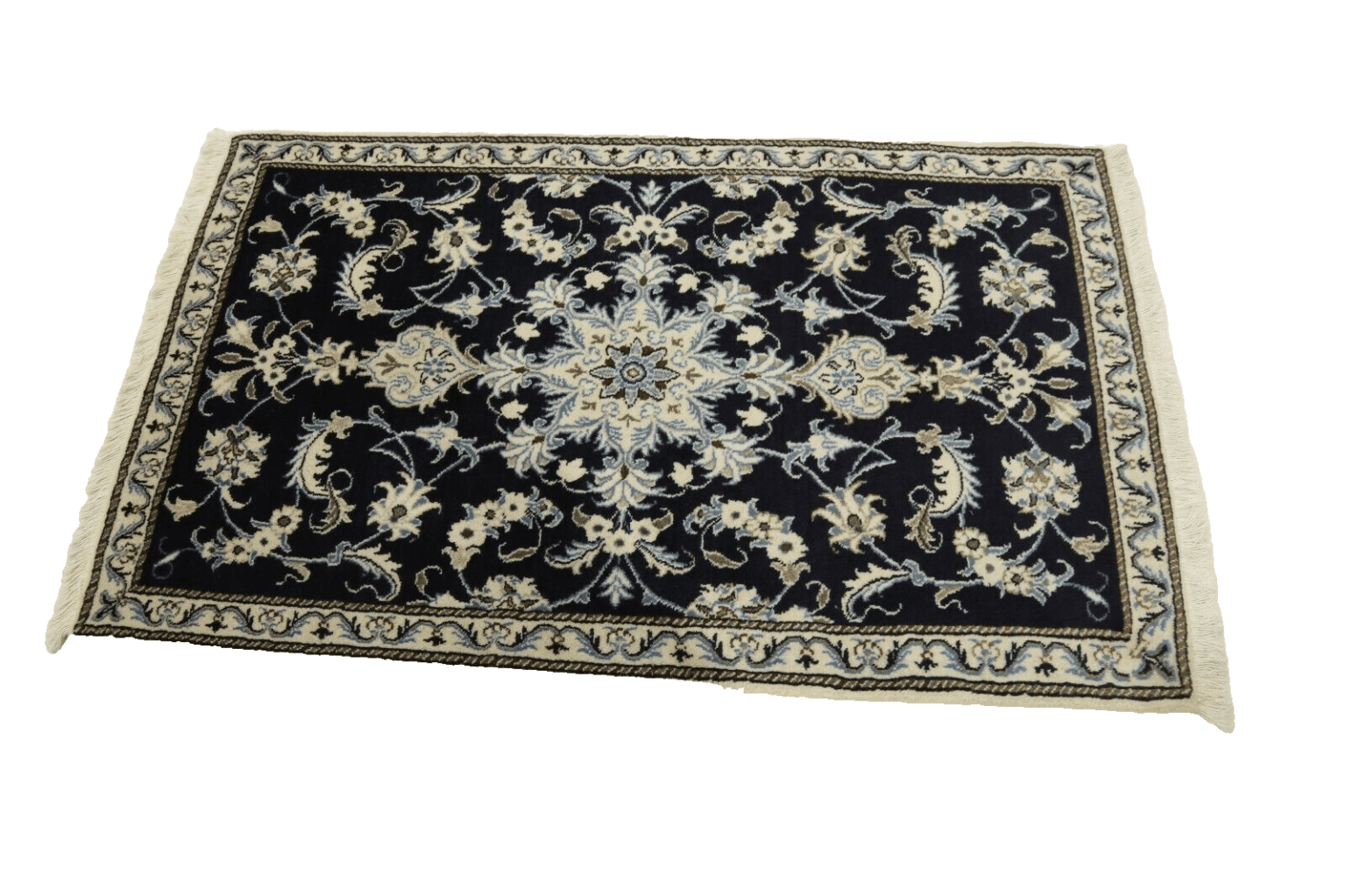 Perserteppich Nain 142 x 85 cm Schurwolle handgeknüpft