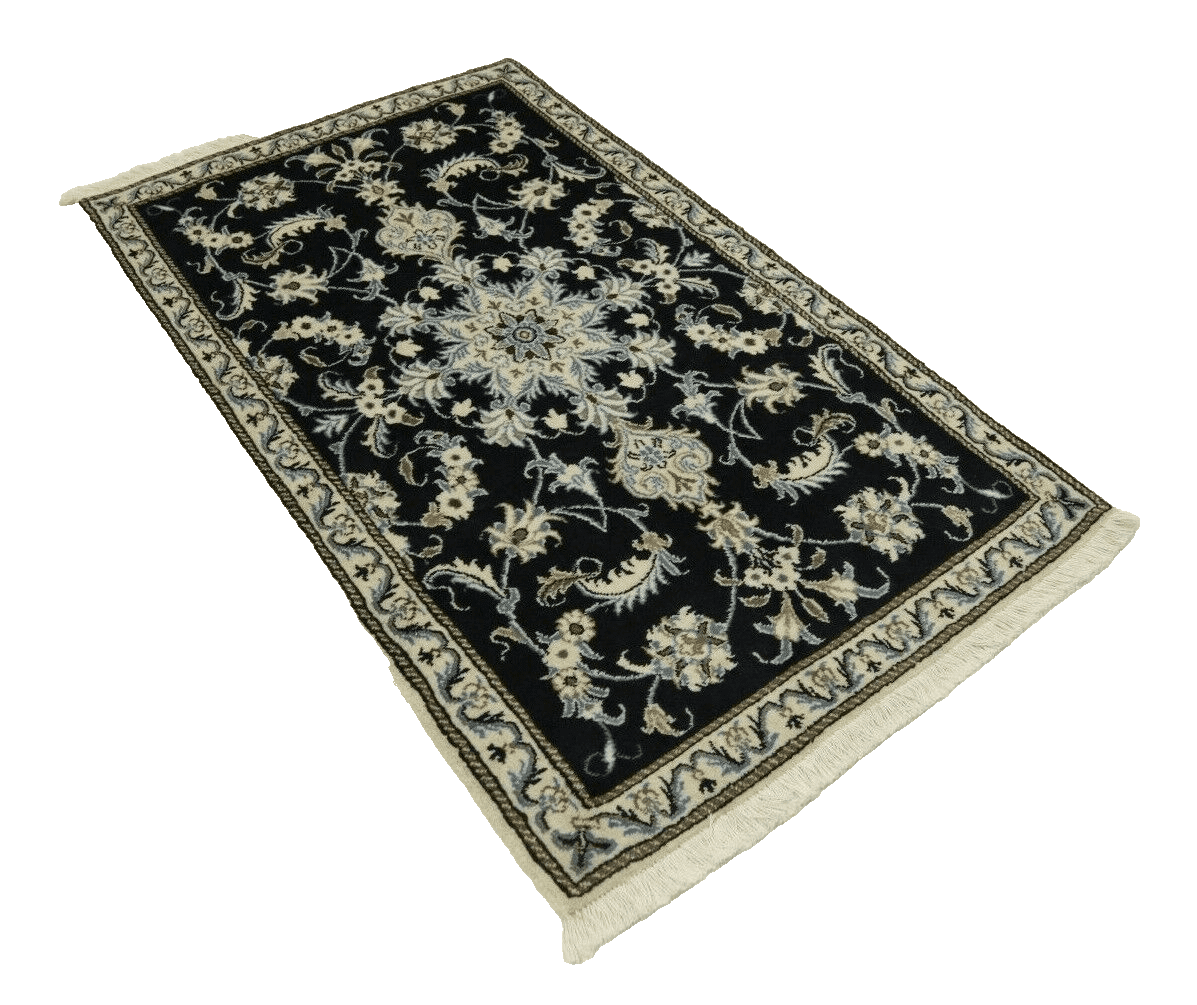 Perserteppich Nain 142 x 85 cm Schurwolle handgeknüpft
