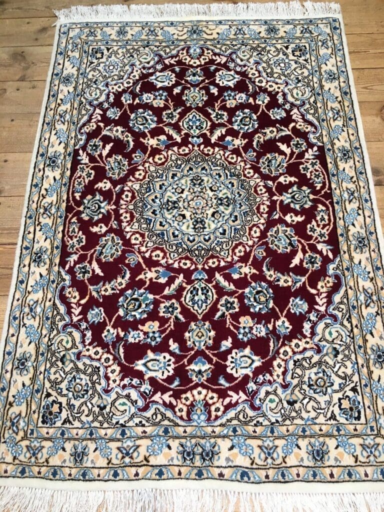 Perserteppich Nain 143 x 100 cm Wolle handgeknüpft