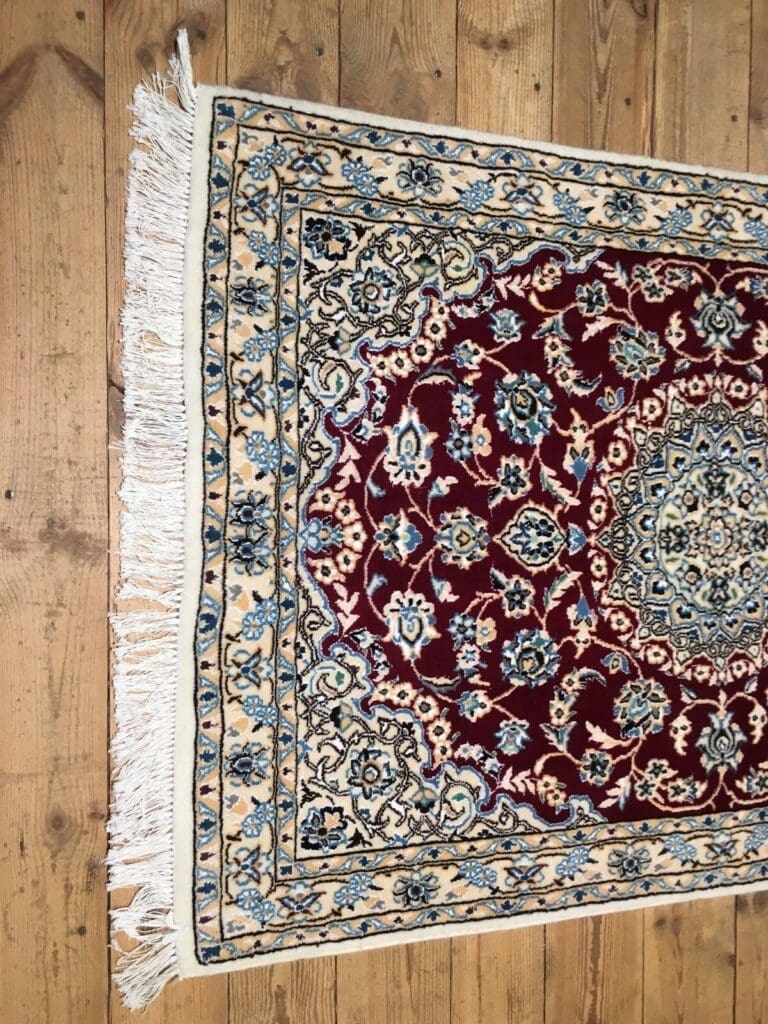 Perserteppich Nain 143 x 100 cm Wolle handgeknüpft
