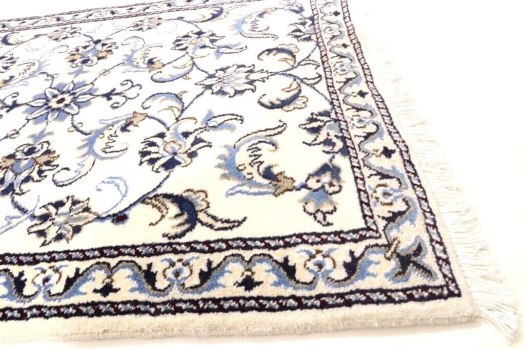 Perserteppich Nain 187 x 78 cm Wolle Seide handgeknüpft