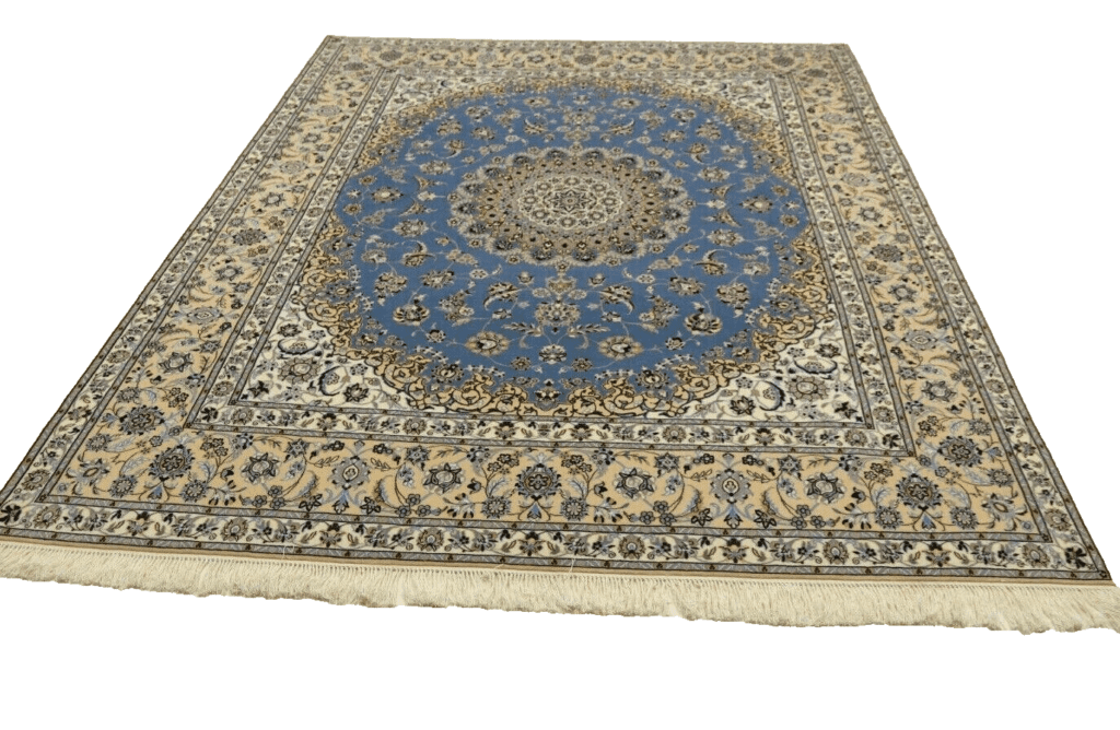 Perserteppich Nain 255 x 206 cm Korkwolle handgeknüpft