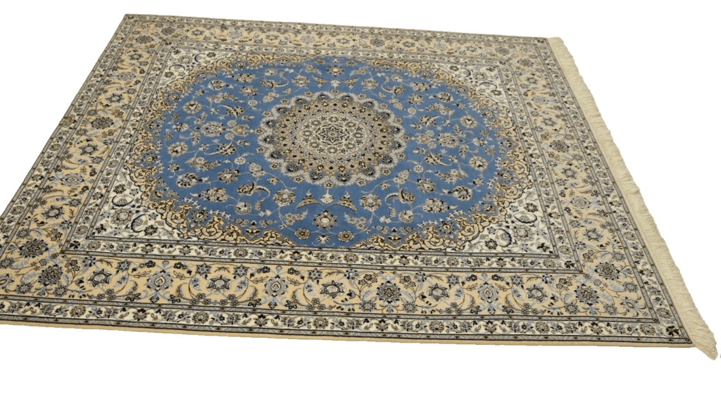 Perserteppich Nain 255 x 206 cm Korkwolle handgeknüpft