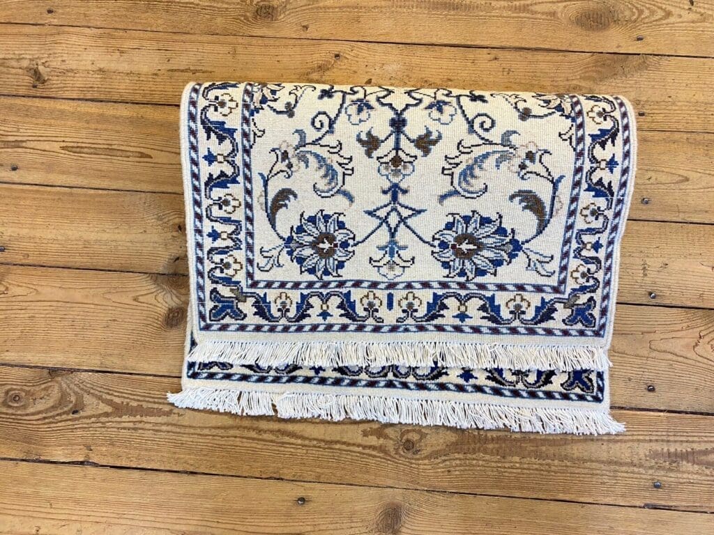 Perserteppich Nain 90 x 60 cm Wolle handgeknüpft