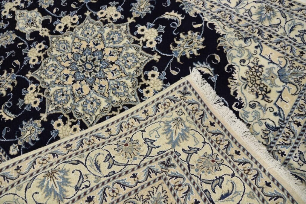 Orientteppich Nain 198x146 cm Schurwolle handgeknüpft
