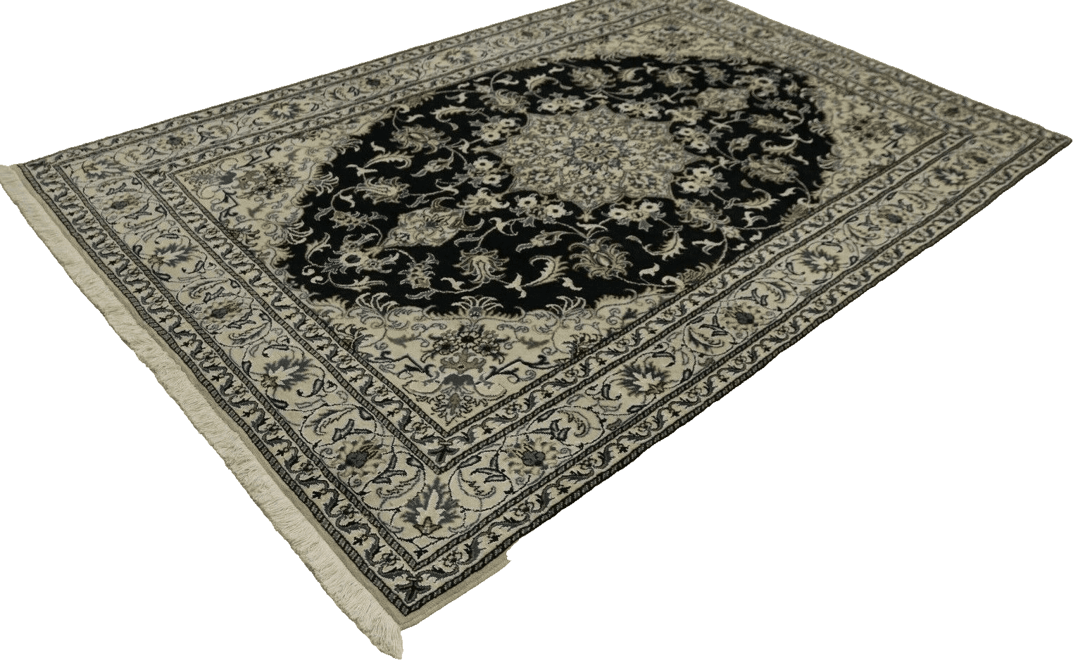 orientteppich-super-nain-mit-seide-235-x-168-cm-ca-300000-knoten-m-90-1-2 Perserteppich Nain 235 x 168 cm Wolle handgeknüpft