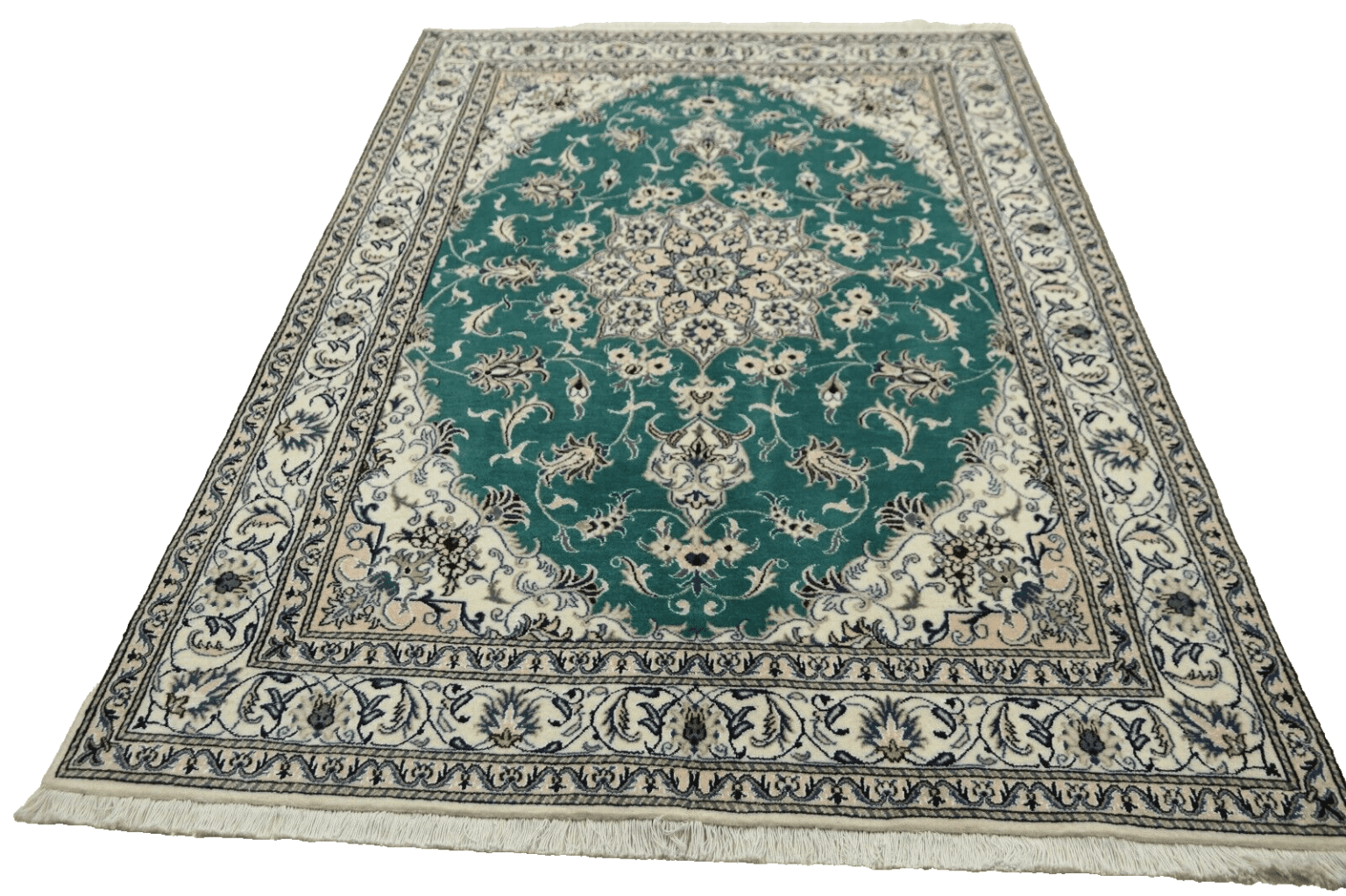 Perserteppich Nain 235 x 169 cm Schurwolle handgeknüpft