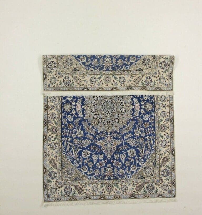 Perserteppich Nain 205 x 150 cm Korkwolle handgeknüpft