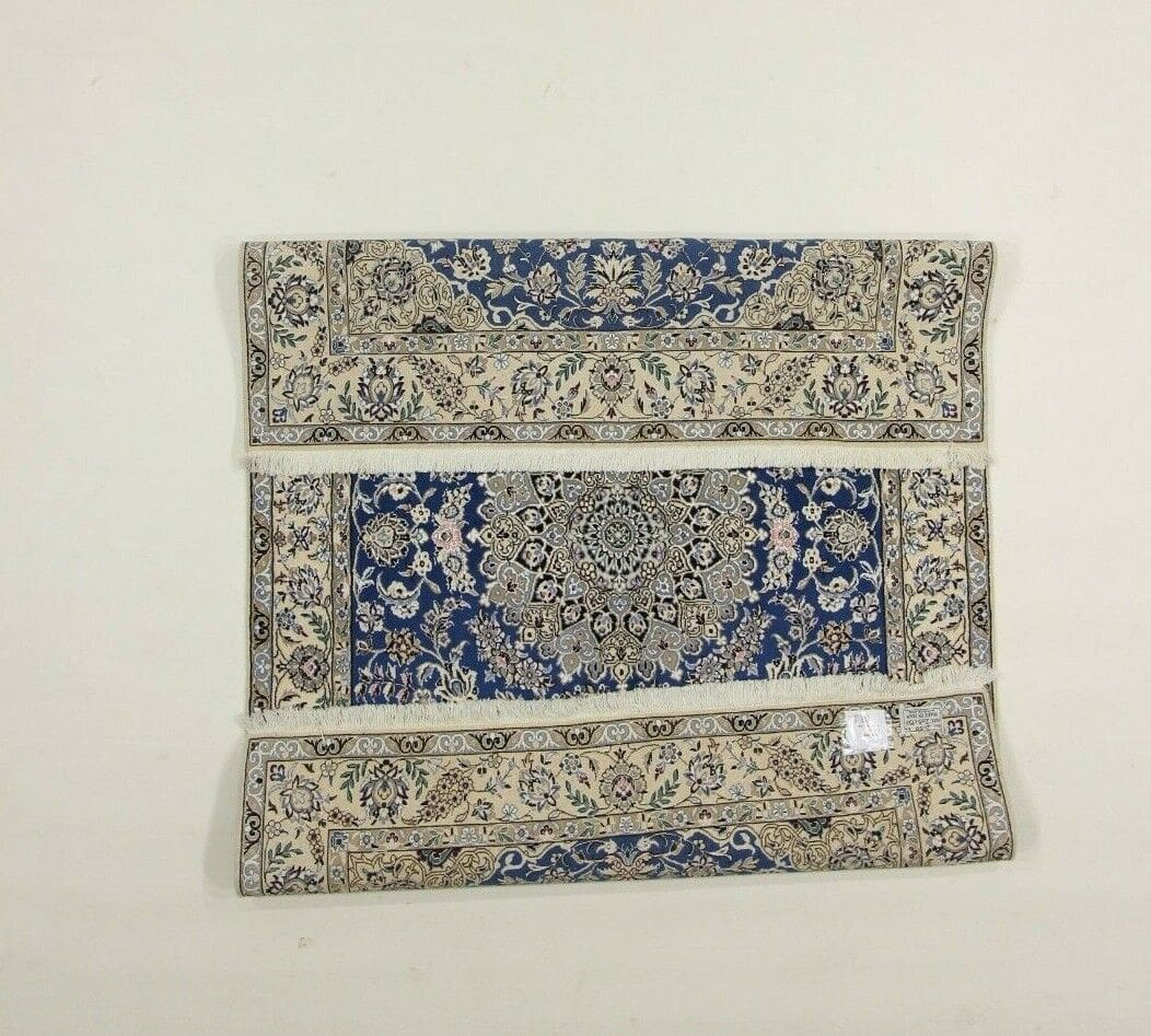 Perserteppich Nain 205 x 150 cm Korkwolle handgeknüpft