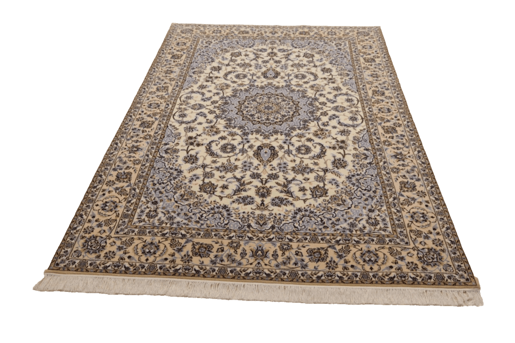 Perserteppich Nain 6 La 238 x 157 cm Korkwolle handgeknüpft