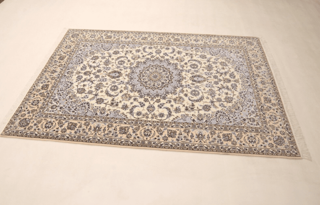 Perserteppich Nain 6 La 238 x 157 cm Korkwolle handgeknüpft