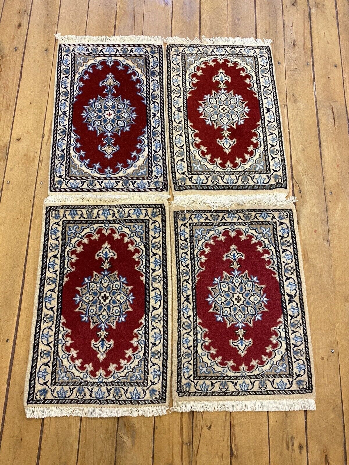Perserteppich Nain 60 x 40 cm Schurwolle handgeknüpft
