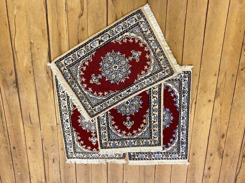 Perserteppich Nain 60 x 40 cm Schurwolle handgeknüpft