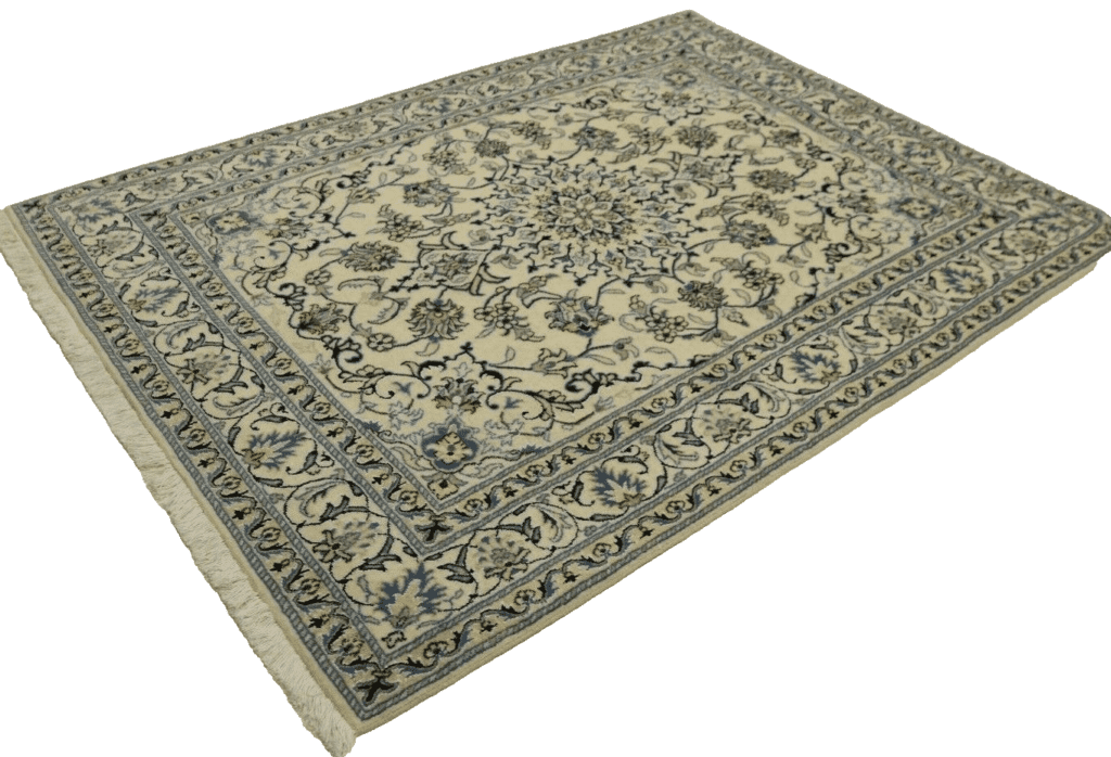 Perserteppich Nain 200 x 145 cm Wolle handgeknüpft