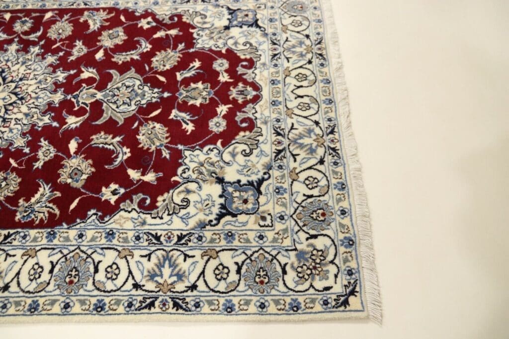 Perserteppich Nain 198 x 122 cm Wolle handgeknüpft