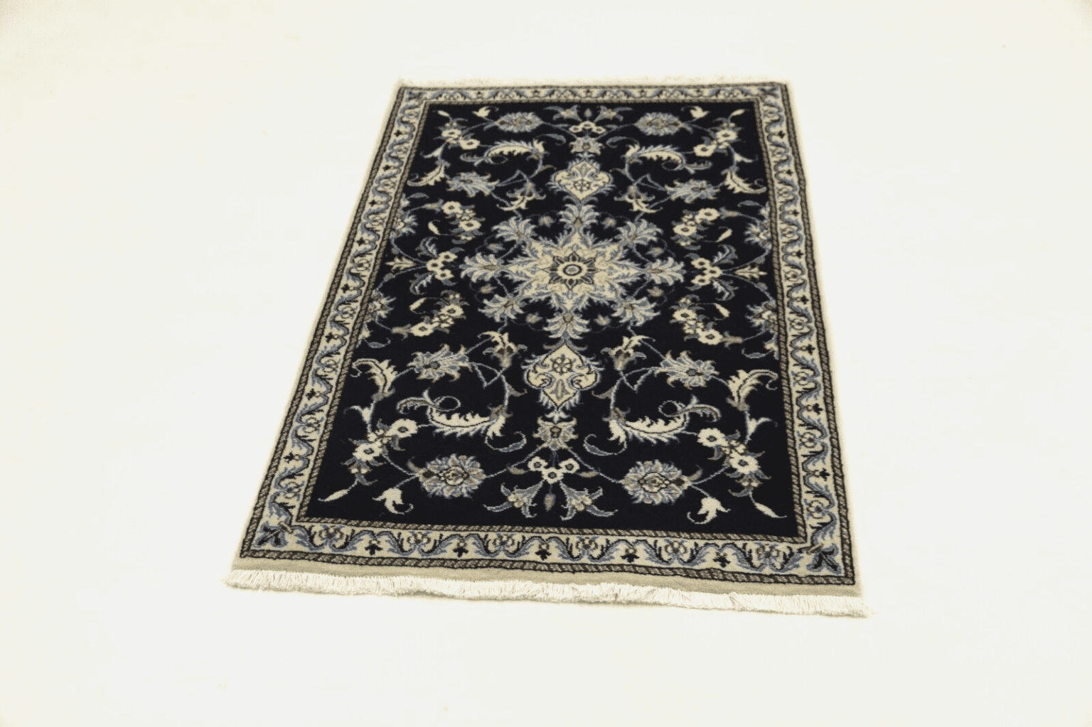 Perserteppich 134 x 89 cm Schurwolle handgeknüpft