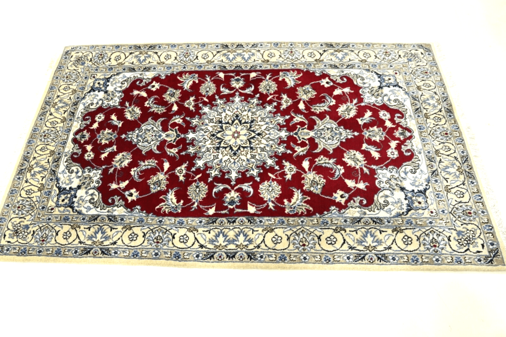 Perserteppich Nain 203 x 145 cm Wolle handgeknüpft