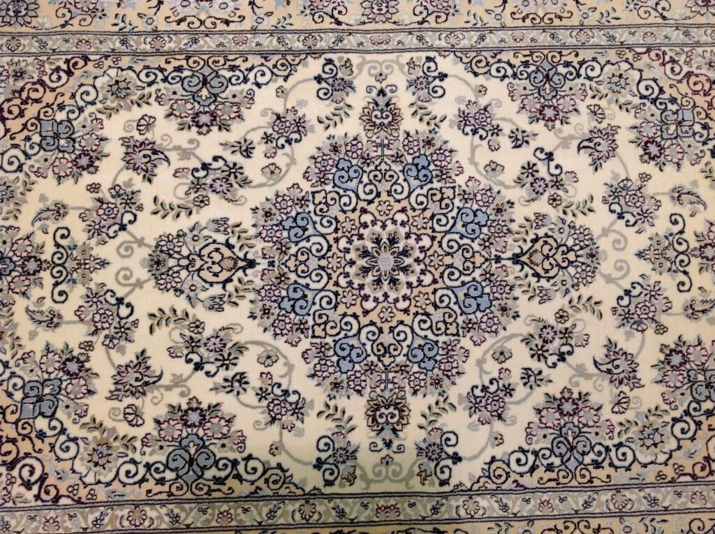 Perserteppich Nain 178 x 113 cm Korkwolle handgeknüpft