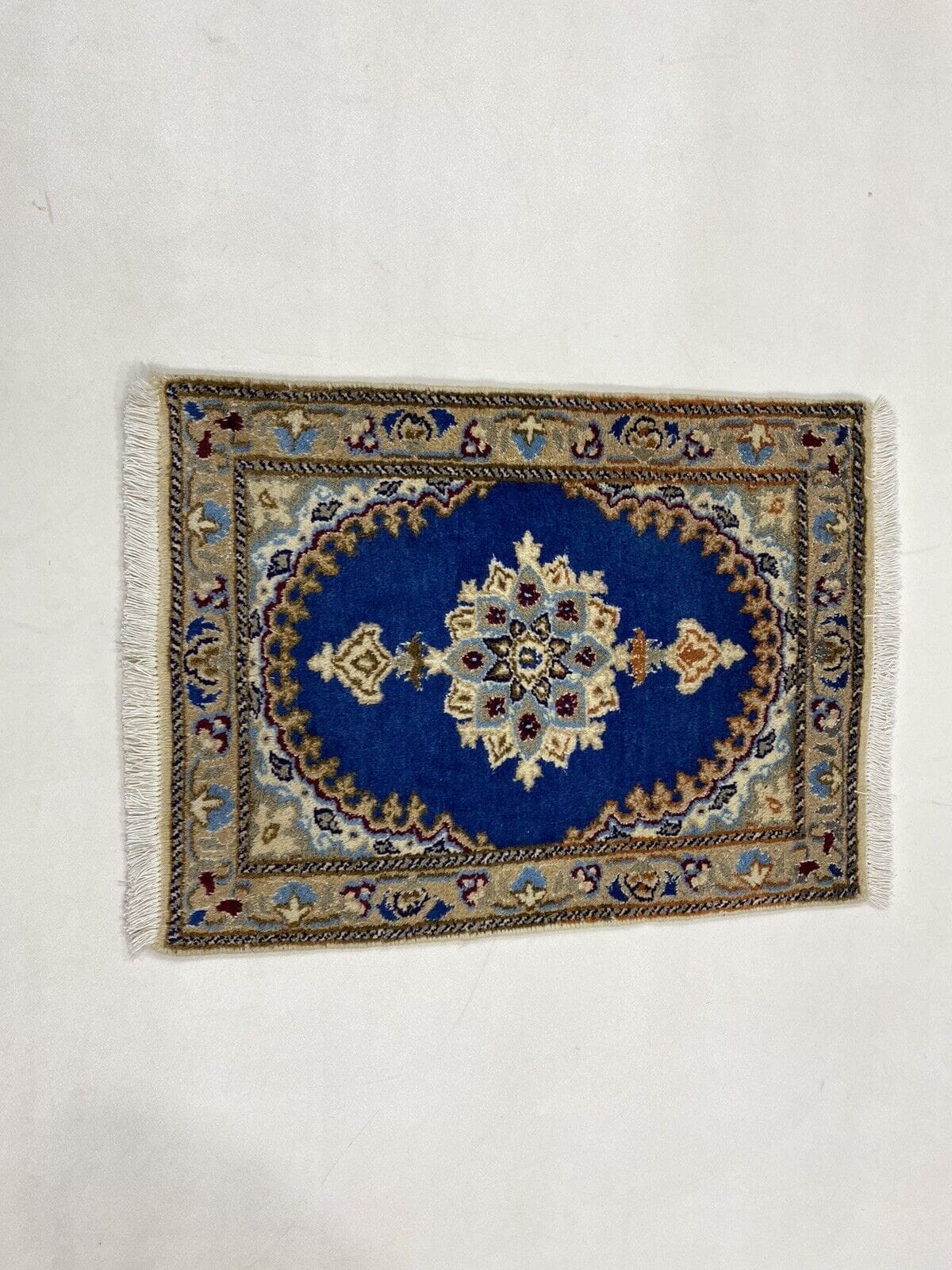 Perserteppich Nain 60 x 40 cm Wolle handgeknüpft
