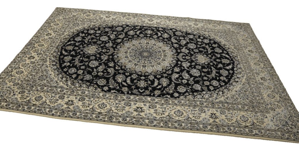 Perserteppich Nain 309 x 206 cm Korkwolle handgeknüpft