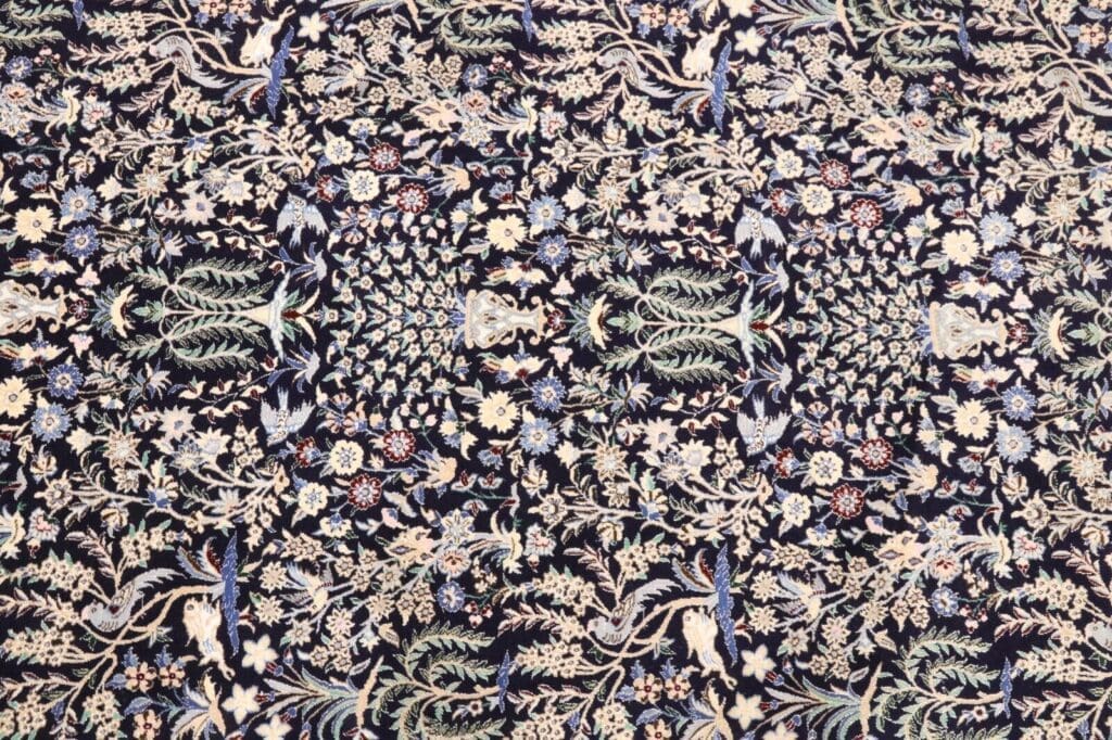 Perserteppich Nain 227 x 153 cm Korkwolle handgeknüpft