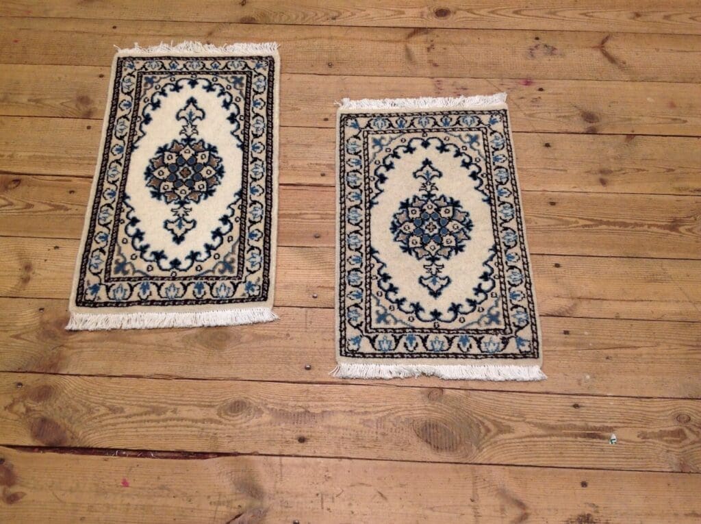 Perserteppich Nain 60x40 cm Schurwolle handgeknüpft